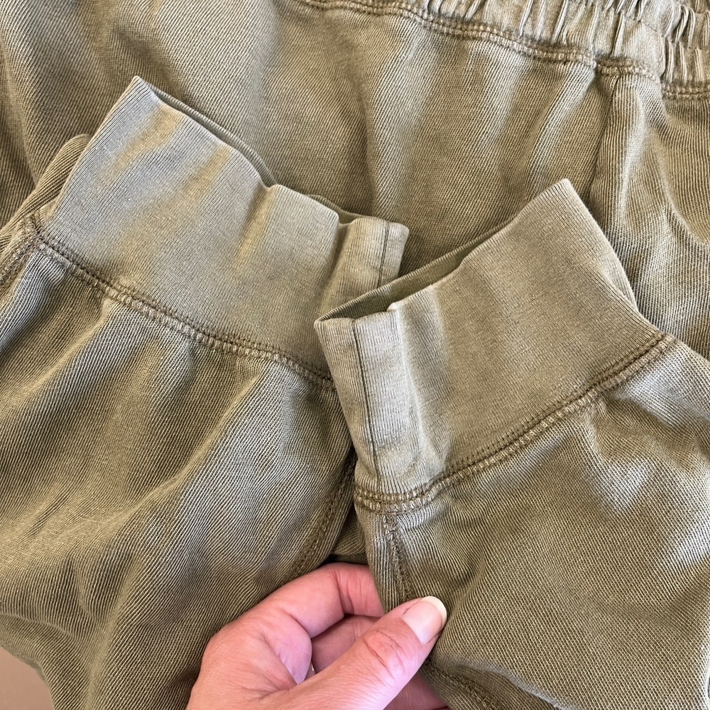 J.Crew Magic Rinse™  Olive Green Jogger Pant Reimagined French Terry Cloth Sz L - Picture 9 of 12